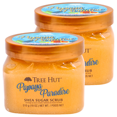 Tree Hut 樹上小屋 乳油木蜜糖身體磨砂膏 Papaya Paradise,510g,2罐