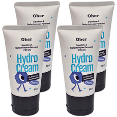 Oher 歐爾 保濕霜, 50ml, 含有角鯊烷和半乳糖酵母濾液, 補水舒緩肌膚, 4瓶