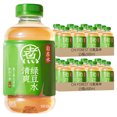 CHI FOREST 元氣森林 自在水 清爽綠豆水, 500ml, 30瓶