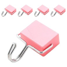 Couselect 磁鐵無痕掛勾, 5個, 粉色