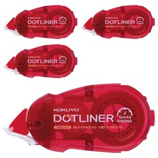 KOKUYO 國譽 好黏便利貼標準型補充包 強黏 8.4mm x 16m, 4個, 單一顏色