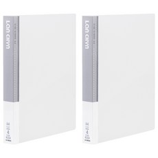 Lan CHYn 連勤牌文具 PP 果凍色系四孔1吋圓型夾 LC-8004 W, 透白色, 2本