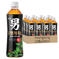 Kwangdong 枳椇茶男茶 無糖零熱量 健康解渴 韓國進口, 500ml*20瓶