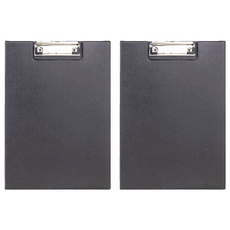 deLi 得力 直式丹麥夾 A4, 黑色, 2個