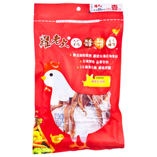 雞老大 豬耳朵切條 犬專用 低脂 無鹽 無添加防腐劑 台灣製造, 80g, 1包
