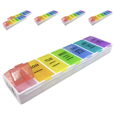 Fullicon護立康 7日翻轉保健盒 MB037 分隔藥盒 方便攜帶, 6個