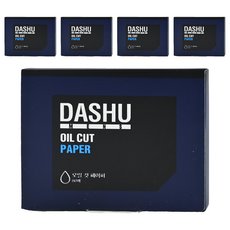 DASHU 男性吸油面紙, 80張, 5包