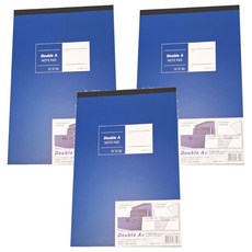 Double A A4方格筆記本 - 單線薄款 書寫流暢不滲墨 學生辦公適用, DANP18060, 3本