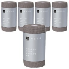 House Class 自然主義拋棄式菜瓜布 灰色 1個 80入, 5個