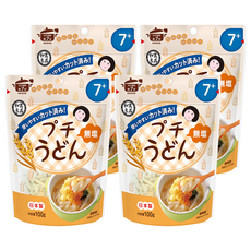 和寓良品 寶寶無鹽烏龍麵, 適合7個月以上寶寶, 日本產, 100g, 4包