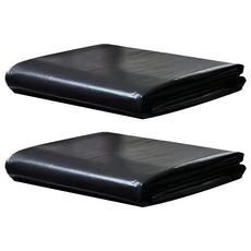 咪咪購物 平口垃圾袋 120 x 100cm 黑色 50張 加大加厚, 2包