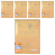 KOKUYO 國譽 Campus 大開口文件夾 A4, 薑黃色, 5個