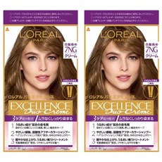 L'OREAL PARiS 巴黎萊雅 台灣公司貨 優媚霜三重護髮雙管染髮霜, 7NG淺亞麻棕, 2組