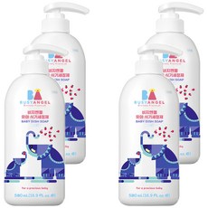 BUSYANGEL 高濃縮奶瓶蔬果洗潔精, 500ml, 4瓶