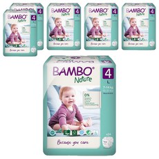 Bambo Nature 伴寶樂 Green 大容量黏貼型尿布 7~14kg, 第4階段, 144片