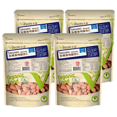 Vilson 米森 有機加州甜杏仁 輕烘培, 4包, 150g