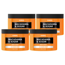 KUNDAL 昆黛爾 Sugar 身體磨砂膏, 洋槐與辣木花香, 550g, 4罐