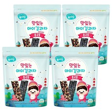 Pure Eat 幼兒海苔夾心脆片, 穀物風味, 20g, 4包