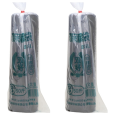 DOUBLE GOOD 双好 環保清潔袋 黑色 50斤, 125L, 2捲