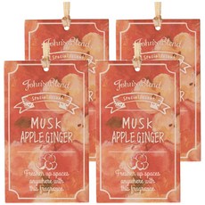 John's Blend 香氛片 麝香蘋果薑 清新空氣 去除異味 持久散香, 4個