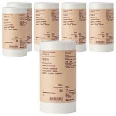 MUJI 無印良品 再生聚乙烯垃圾袋 M 30入, 6捲