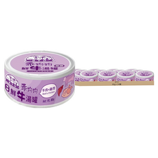 BTD 乖狗狗 無膠鮮牛犬湯罐 80g, 牛肉 + 雞肉, 24罐