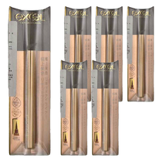 日本EXCEL 絕色完美眼線液 持久顯色、防水防汗 打造自然深邃眼妝, #RL03奶茶棕, 6支