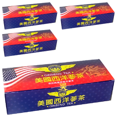 昊之蔘 是好蔘 美國西洋蔘茶 Set 50包, 添加純原皮粉光蔘末, 3g, 4盒