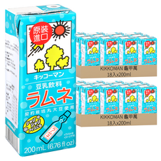 KIKKOMAN 龜甲萬 豆乳 汽水風味, 200ml, 18入, 36入