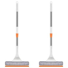 居家共感 長柄玻璃窗清潔刮水器, 2個, 白色