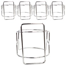 Green Bell 綠貝 304 無痕吹風機架, 精工不鏽鋼, 超強承重, 免釘免鑽, 可水洗重複貼, 銀色, 5個