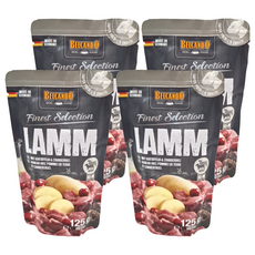 BELCANDO 柏肯特 犬主食鮮肉包 毛髮皮膚保健, 羊肉, 125g, 4包