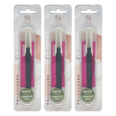 Sunland HAJIME 不鏽鋼粉刺夾 彎頭型, MUAC005, 3支