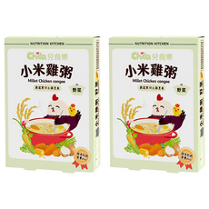 Chila 兒食樂 小米雞粥 野菜 - 適合6個月以上寶寶, 300g, 2盒