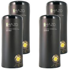 HAZO 茉莉綠茶 Jasmine Green Tea, 茶湯甘甜醇香，品嘗茉莉花香，台灣產 100g, 1罐, 4罐
