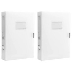 保單收納資料夾 A4 厚度3.5cm, 白色, 2入