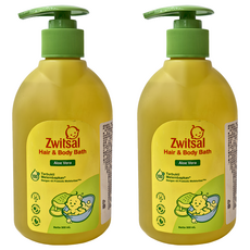 Zwitsal 嬰兒洗髮沐浴露 300ml (蘆薈 溫和不刺激 無淚配方), 2瓶