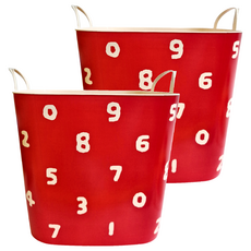 stacksto X SOU・SOU 聯名收納籃, SO-SU-U紅, 2個