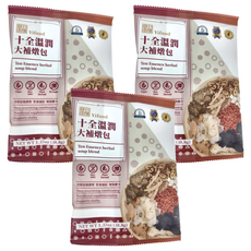 Yifood 頤珍宮膳 十全溫潤大補燉包, Ten Essence herbal soup blend, 38.8g, 3包