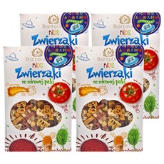 Bartolini 動物造型五色義大利麵, 好吃好玩 營養滿分!, 250g, 4盒