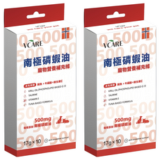 PAW PAW LAND 肉球世界 全齡犬貓 南極磷蝦營養補充條 17g, 10顆, 皮毛保健, 2個