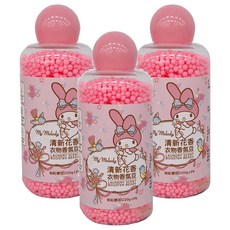 MY MELODY 美樂蒂 清新花香衣物香氛豆 美樂蒂 粉紅櫻花, 220g, 3瓶