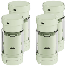 SP SAUCE 攜帶型5合1藥盒, 切藥/磨藥/儲藥/水杯/細刷, S-4941 綠色, 4個