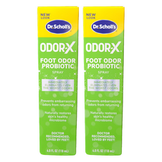 Dr. Scholl's 爽健 Odor-X 清新舒爽噴霧, 1個裝, 2個, 118ml