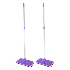 金獎 超細纖維布拖把, 適用於地板/牆壁清潔, 台灣產, 125 x 32 x 14cm, 2個