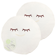 KEYTOSS 詰朵斯 牛奶紗Milk Fiber 保濕 淨白敷臉布, 白色, 2個