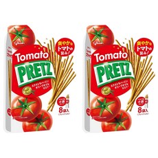 glico 格力高 PRETZ 百力滋 蕃茄脆棒, 小包裝 8包入, 109.6g, 2袋
