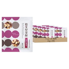 糙米堅果酥 杏仁海苔, 16g, 8包