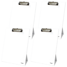 Magpia A4站立式板夾, 白色的, 4個