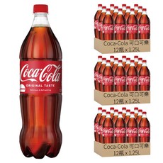 Coca-Cola 可口可樂 12瓶裝 經典原味, 1.25L, 36瓶